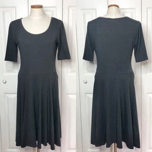 Lularoe all black Nicole dress, soft and stretchy